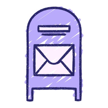 Posta Kutusu Tebeşiri Parlak neon renklerle çiziyor