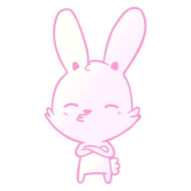 Parlak neon renkli meraklı tavşan çizgi filmi