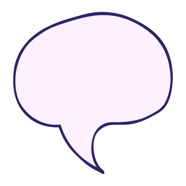 parlak neon renkli karalama konuşma balonu