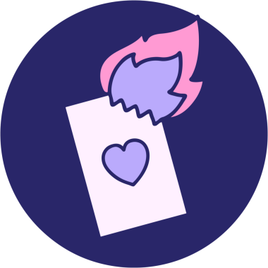 Parlak neon renkli kupa ası