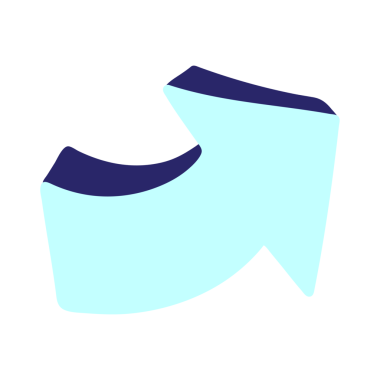 parlak neon renkli ok karikatürü