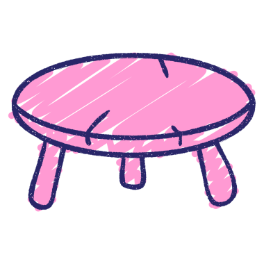 Parlak neon rengi çizen Tablo Tebeşiri