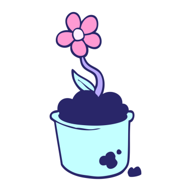 parlak neon renkli karalama saksısı