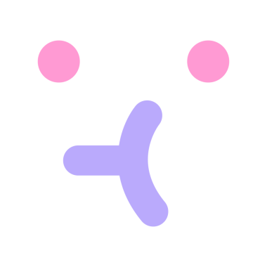 Parlak neon renkli basit yüz simgesi