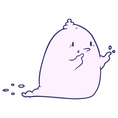 parlak neon renkli hayalet çizgi filmi.