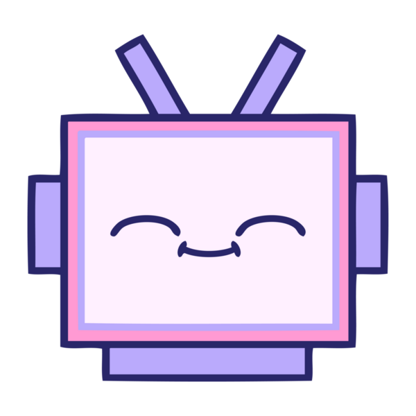 Parlak neon renkli bir robot kafası.