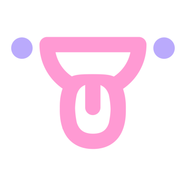 Parlak neon renkli dil simgesi olan mutlu yüz.