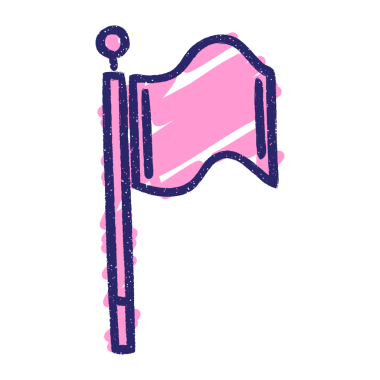 Sallanan Bayrak Tebeşiri Parlak neon rengi çiziyor