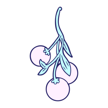 parlak neon renkli ökse otu çizgi filmi