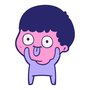 çizgi filmci parlak neon rengine bakıyor.