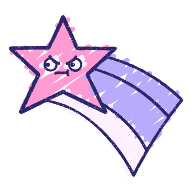 Kayan Yıldız Tebeşiri Parlak neon rengi çiziyor