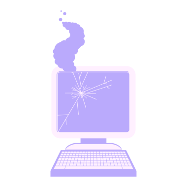 Parlak neon renkli bilgisayar grafik çizimi simgesi