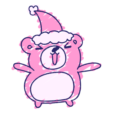 Noel Ayısı Tebeşiri Parlak neon rengi çiziyor