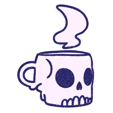 Kafatası Kupa Tebeşiri Parlak neon rengi çiziyor