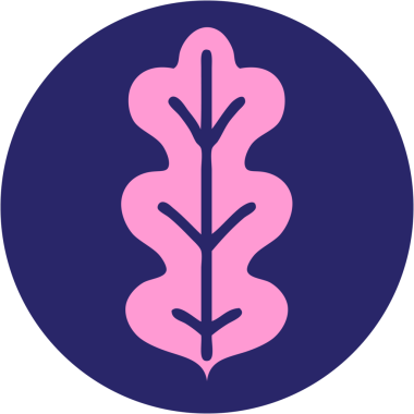 Parlak neon renkli yaprağın ikonik dövme görüntüsü