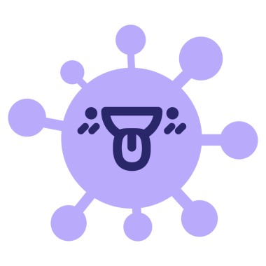 parlak neon renkli dil simgesi