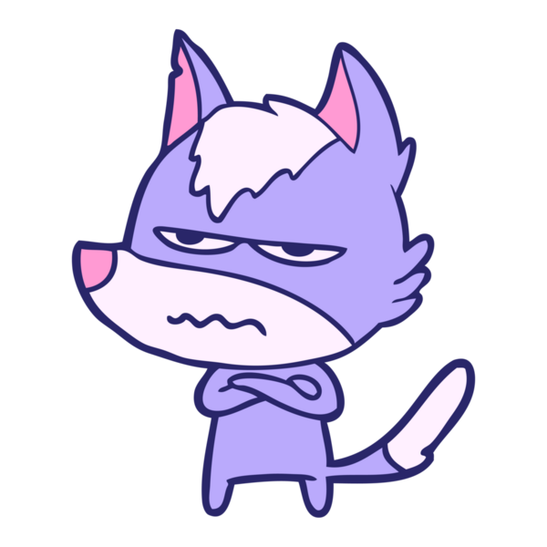 çizgi film, parlak neon renkli kurdun canını sıktı.