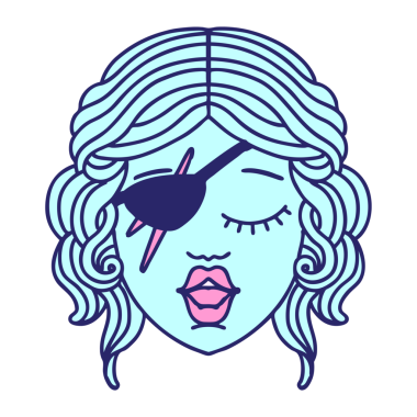 Retro Dövme Biçimi Parlak neon renkli düzenbaz insan karakteri