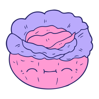 parlak neon renkli karton lahana