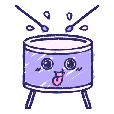 Davul Tebeşiri Parlak neon rengi çiziyor