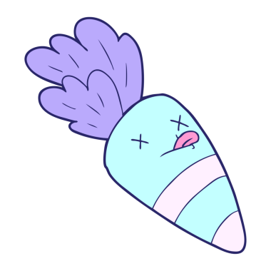 parlak neon renkli ölü havuç