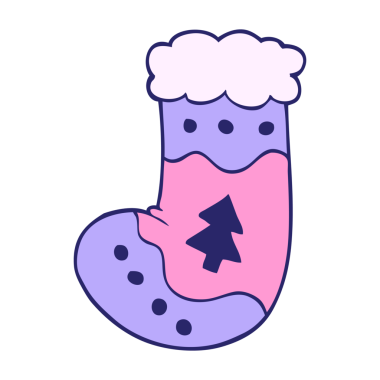 karikatür karalamalar parlak neon renkli çoraplar