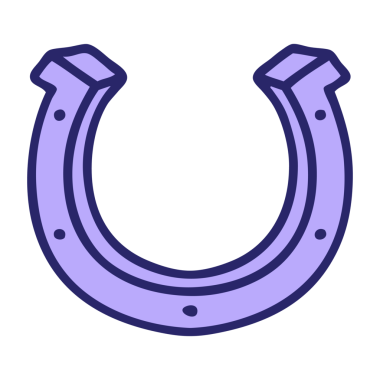 Parlak neon renkli at nalı ikonik dövme görüntüsü