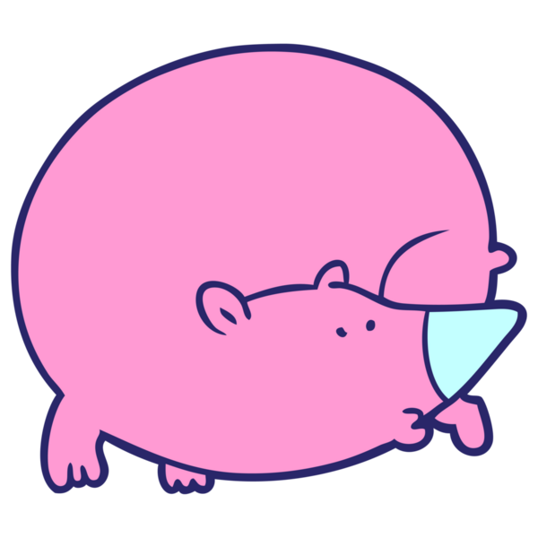 parlak neon renkli çizgi film ayısı