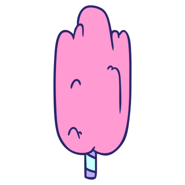 El çizimi karalama, parlak neon renkli tek yeşil ağaç.