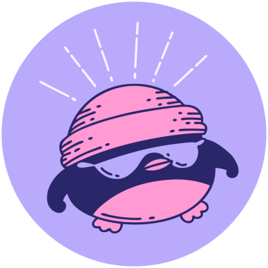 Bir dövme stili simgesi parlak neon rengi havalı robin