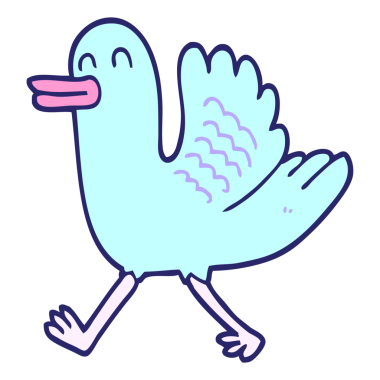 parlak neon renkli ördek