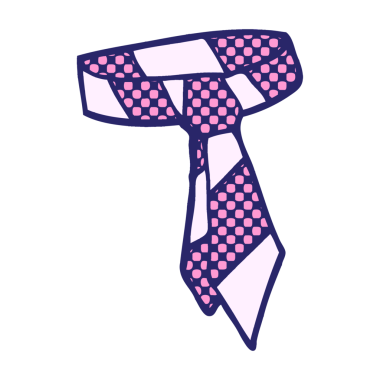 çizgi film çizgili parlak neon renkli kravat