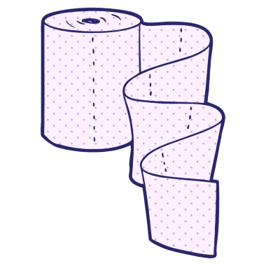 çizgi film mutfak rulosu parlak neon rengi