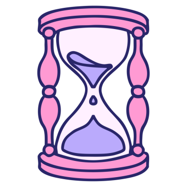 Parlak neon renkli bir saatin ikonik dövme görüntüsü