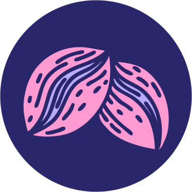 Parlak neon renkli kahve çekirdekleri ikonik dövme görüntüsü