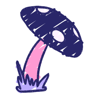 Toadstool Tebeşiri Parlak neon rengi çiziyor