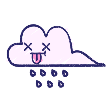 Yağmur Bulutu Tebeşiri Parlak neon rengi çiziyor