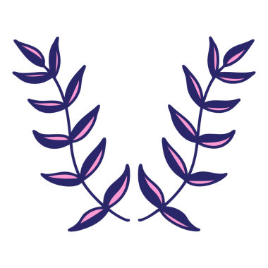 parlak neon renginde geleneksel defne dövmesi