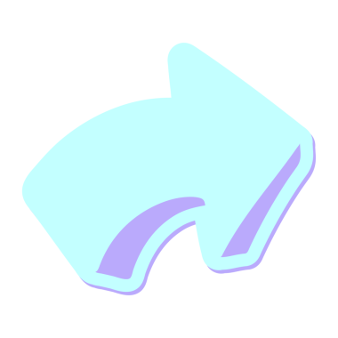 Parlak neon renkli ok çizgi film etiketi