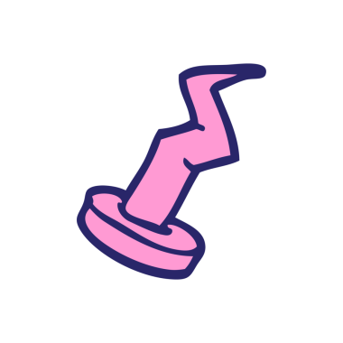 karikatür karalama çivisi parlak neon rengi