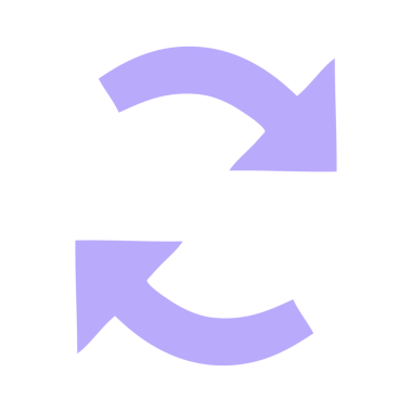 Parlak neon rengi bir okun düz renk retro karikatürü