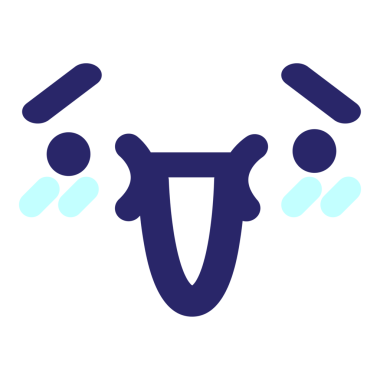 parlak neon renkli şirin utangaç yüz simgesi