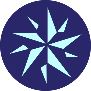 Parlak neon renkli bir yıldızın ikonik dövme şekli