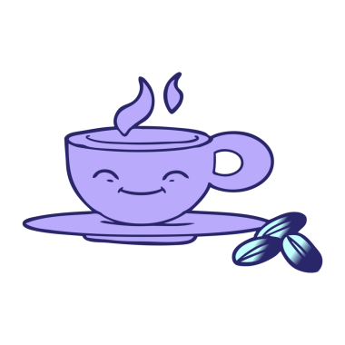 parlak neon renkli bir espresso bardağı.