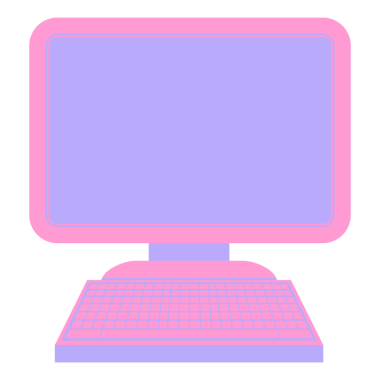 parlak neon rengi bilgisayar