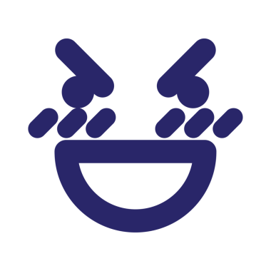 parlak neon renkli gülen yüz simgesi