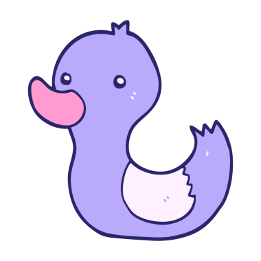 parlak neon renkli ördek