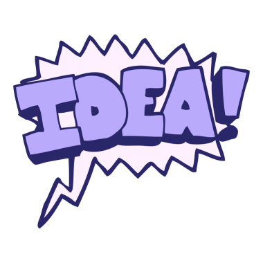 parlak neon renkli fikir konuşma balonu