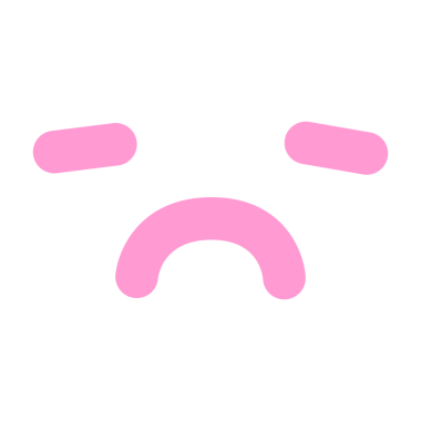 Parlak neon renkli basit mutsuz yüz simgesi