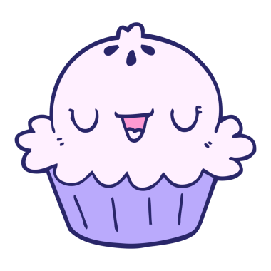 Parlak neon renkli şirin çizgi film turtası